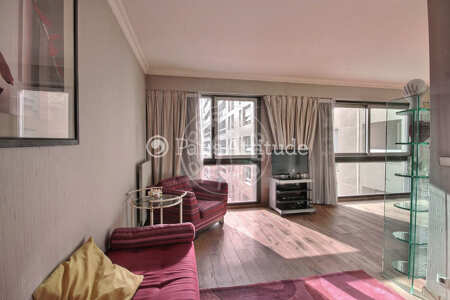 Salon Appartement meublé - 70m²  - 1 chambre - Bercy - Paris