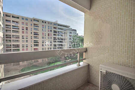 Balcon Appartement meublé - 70m²  - 1 chambre - Bercy - Paris