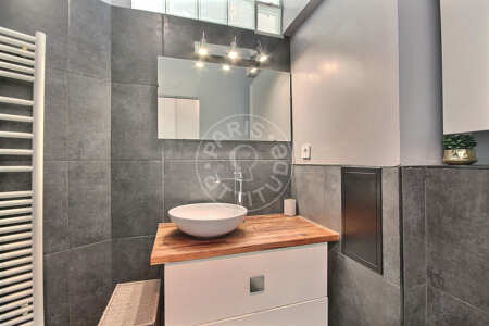 Casa de banho Apartamento mobilado - 35m²  - 1 quarto - Bastille - Paris
