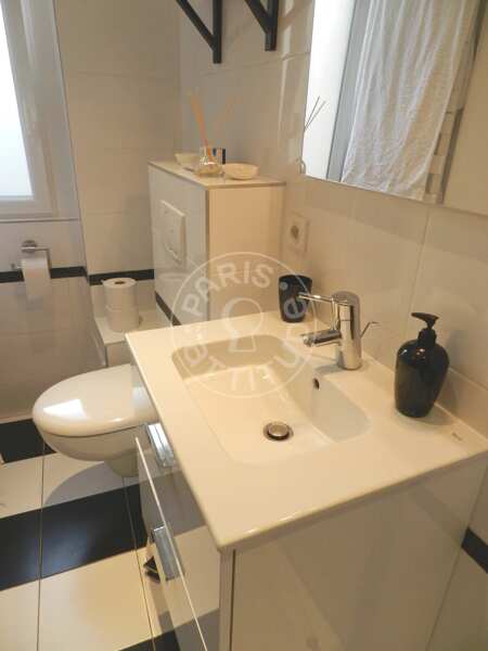 Baño Piso amueblado - 30m²  - 1 dormitorio - Opéra - París