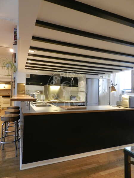 Cozinha Apartamento mobilado - 90m²  - 2 quartos - Faubourg Saint-Martin - Paris