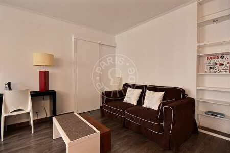 Living room Furnished apartment - 40m²  - 1 bedroom - Père Lachaise - Paris