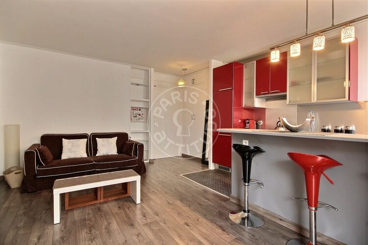 Salón - 1 dormitorio amueblado - París 75020 - 9145