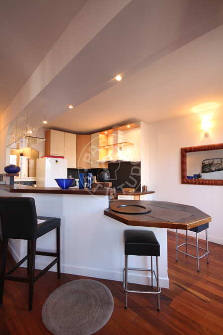 Cocina Piso amueblado - 62m²  - 1 dormitorio - Porte Maillot / Palais des Congrès - París