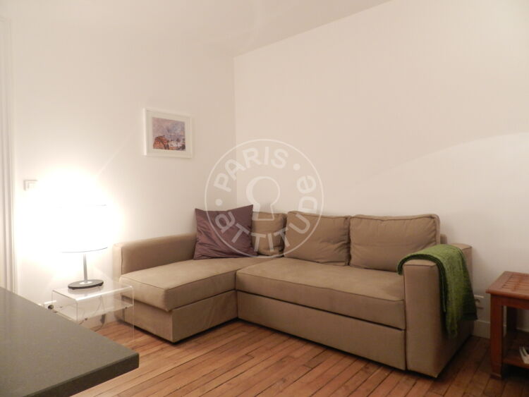 Living room - Furnished 1 bedroom - Paris 75006 - 9150