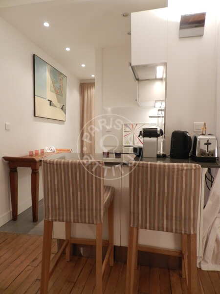 Cuisine Appartement meublé - 30m²  - 1 chambre - Saint Placide - Paris