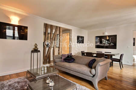 Sala Apartamento mobilado - 73m²  - 2 quartos - Trocadéro - Paris