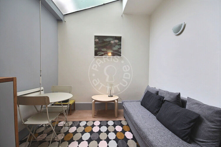 Salon - Studio alcove meublé - Paris 75009 - 9173