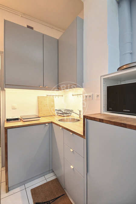 Cucina Mansardato arredato - 23m²  - Poissonnière - Parigi