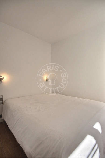 Camera da letto Appartamento arredato - 60m²  - 1 locale - Hôtel de Ville - Parigi