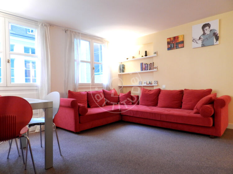 Salon - 2 chambres meublé - Paris 75004 - 9176