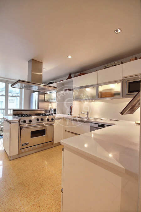 Kitchen Furnished apartment - 120m²  - 2 bedrooms - Temple - Paris