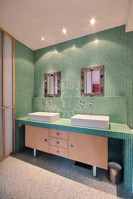Bathroom Furnished apartment - 120m²  - 2 bedrooms - Temple - Paris