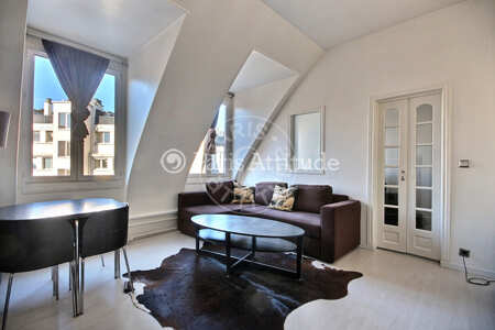 Living room Furnished apartment - 39m²  - 1 bedroom - Avenue Foch - Paris