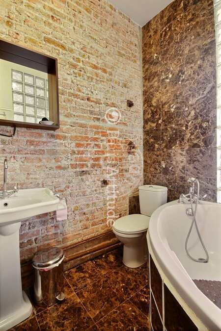Bathroom Furnished apartment - 39m²  - 1 bedroom - Avenue Foch - Paris