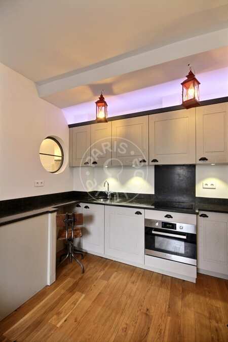 Cuisine Appartement meublé - 30m²  - 1 chambre - Saint-Germain - Paris
