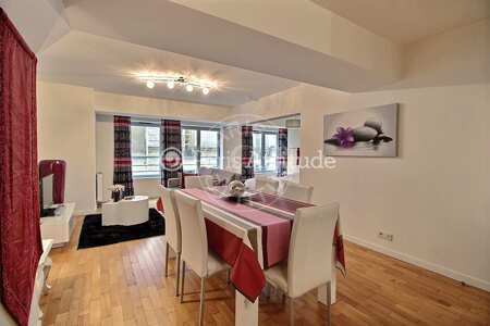 Sala Apartamento mobilado - 52m²  - 1 quarto - Temple - Paris