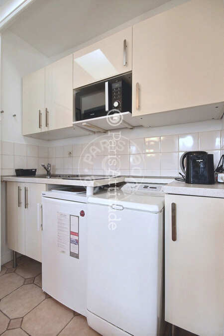 Cozinha Quitinete mobilado - 20m²  - Poissonnière - Paris