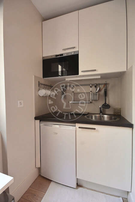 Cocina Estudio amueblado - 21m²  - Latin / Saint-Michel - París