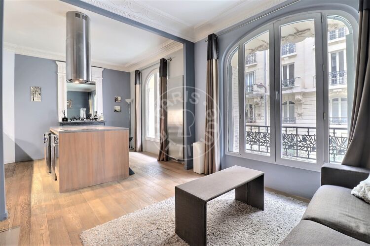 Salón - 2 dormitorios amueblado - París 75016 - 9285