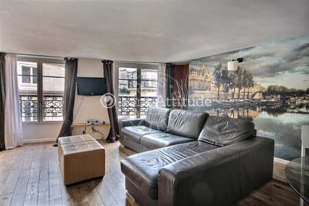 Sala Apartamento mobilado - 51m² - 1 quarto - Montorgueil - Paris