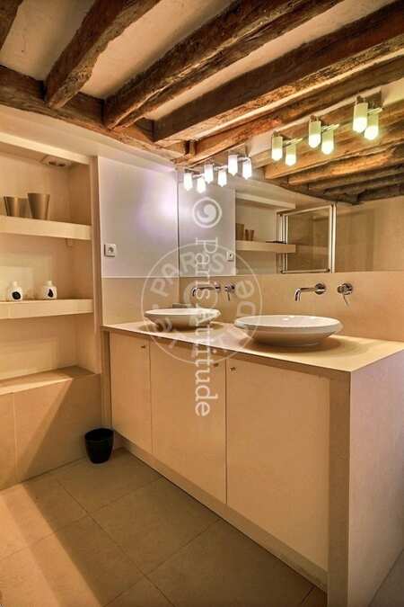 Casa de banho Apartamento mobilado - 51m² - 1 quarto - Montorgueil - Paris