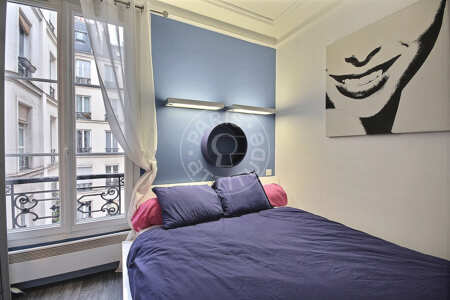 Bedroom Furnished apartment - 26m²  - 1 bedroom - Oberkampf - Paris