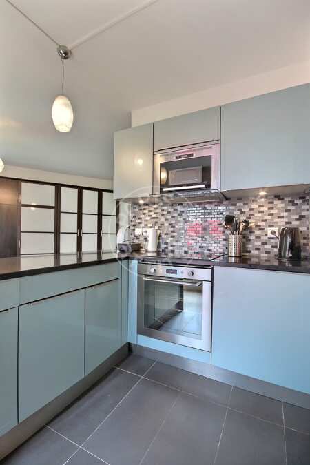 Cuisine Studio meublé - 33m²  - Batignolles - Paris