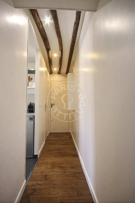 Entrée Studio alcove meublé - 40m²  - Saint Placide - Paris