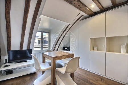Salon Studio alcove meublé - 40m²  - Saint Placide - Paris