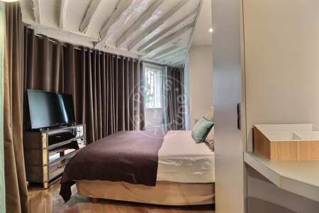 Camera da letto Appartamento arredato - 53m²  - 1 locale - Saint-Germain - Parigi