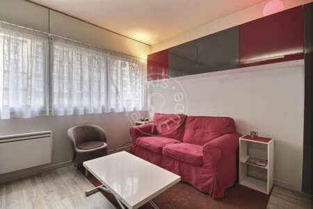 Sala Apartamento mobilado - 28m²  - 1 quarto - Commerce - Paris