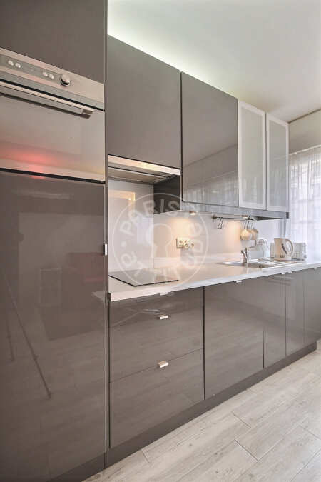 Cozinha Apartamento mobilado - 28m²  - 1 quarto - Commerce - Paris