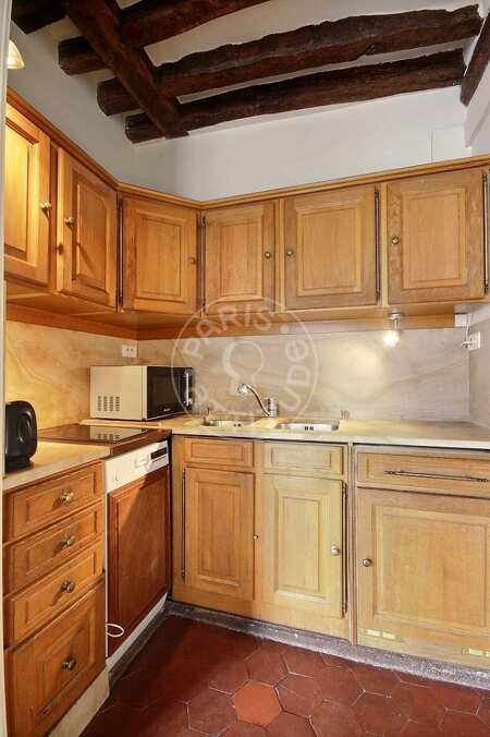 Cozinha Quitinete mobilado - 25m²  - Saint-Germain - Paris