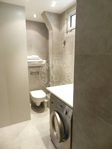 Bathroom Furnished apartment - 32m²  - 1 bedroom - Boulogne-Billancourt