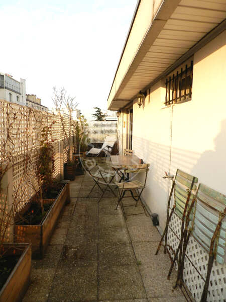 Terrace Furnished apartment - 32m²  - 1 bedroom - Boulogne-Billancourt