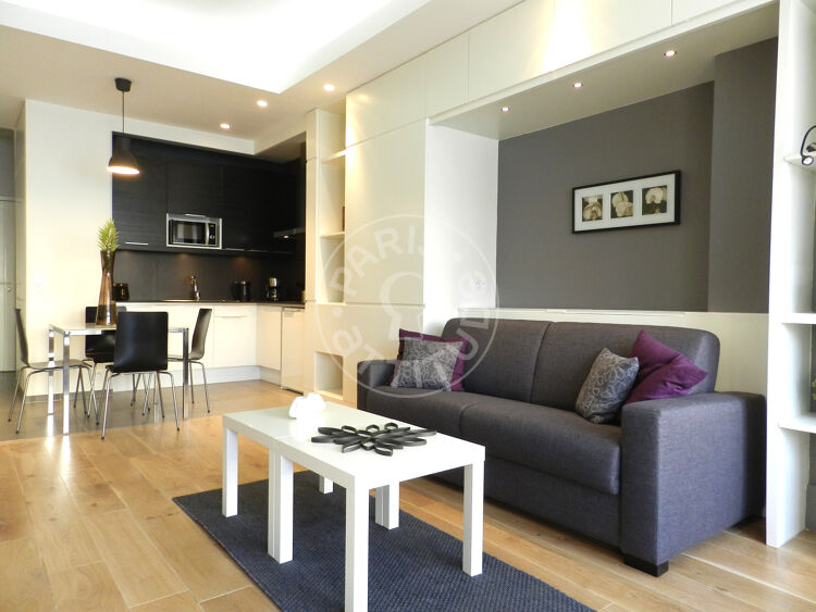 Living room - Furnished studio - Paris 75008 - 9366