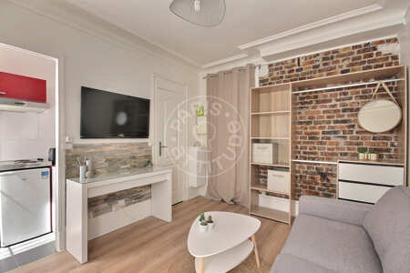 Salón Estudio amueblado - 16m²  - Guy Môquet - París