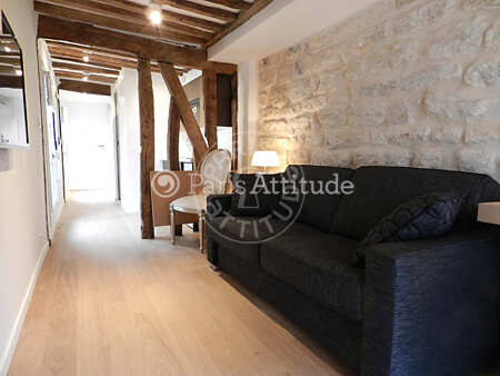 Sala Duplex mobilado - 25m²  - 1 quarto - Châtelet - Paris