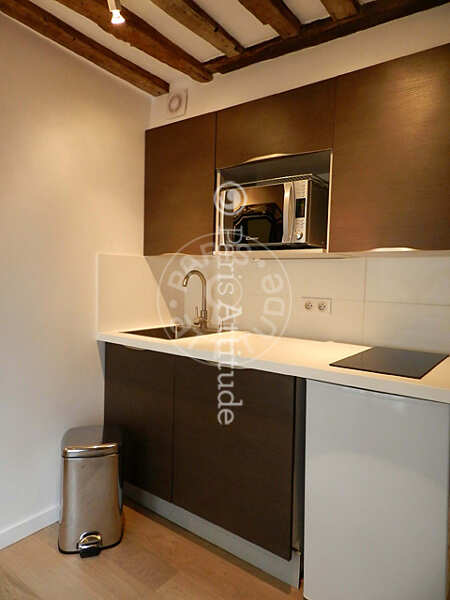 Cozinha Duplex mobilado - 25m²  - 1 quarto - Châtelet - Paris