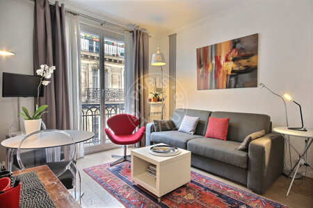 Salón Estudio amueblado - 20m²  - Opéra - París