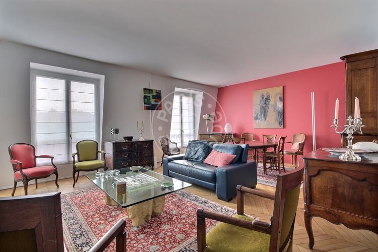 Living room - Furnished 1 bedroom - Paris 75007 - 9456