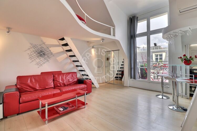 Living room - Furnished studio - Paris 75008 - 9457