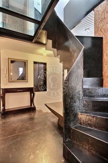 Entrada Duplex mobilado - 120m²  - 3 quartos - Montorgueil - Paris