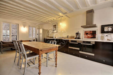 Cozinha Duplex mobilado - 120m²  - 3 quartos - Montorgueil - Paris