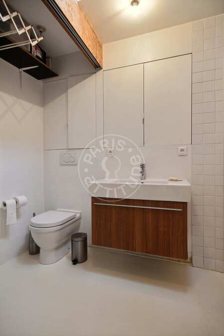 Casa de banho Duplex mobilado - 120m²  - 3 quartos - Montorgueil - Paris
