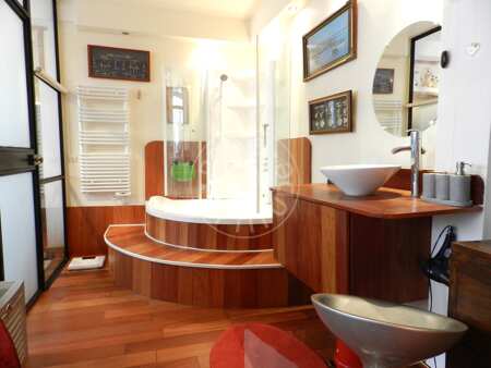Salle de bain Loft meublé - 130m²  - 2 chambres - Poissonnière - Paris