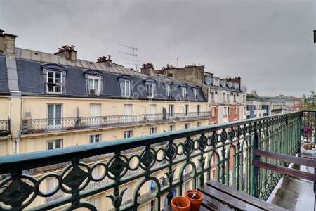 Varanda Apartamento mobilado - 82m²  - 2 quartos - Gare de l'Est / Gare du Nord - Paris
