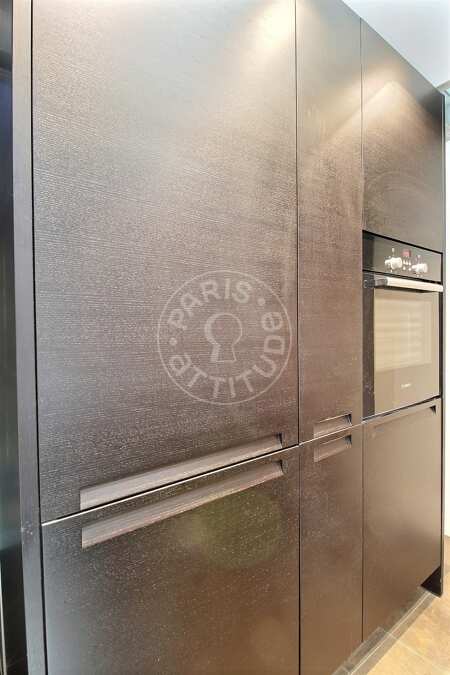Kitchen Furnished studio alcove - 25m²  - Montorgueil - Paris