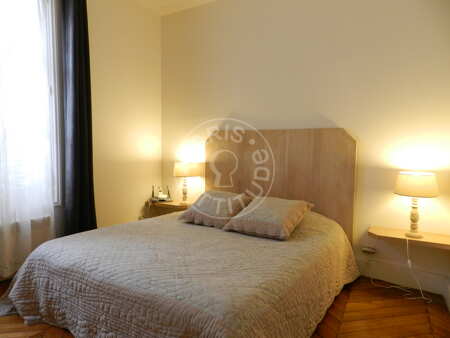 Bedroom Furnished apartment - 145m²  - 3 bedrooms - Saint-Germain - Paris